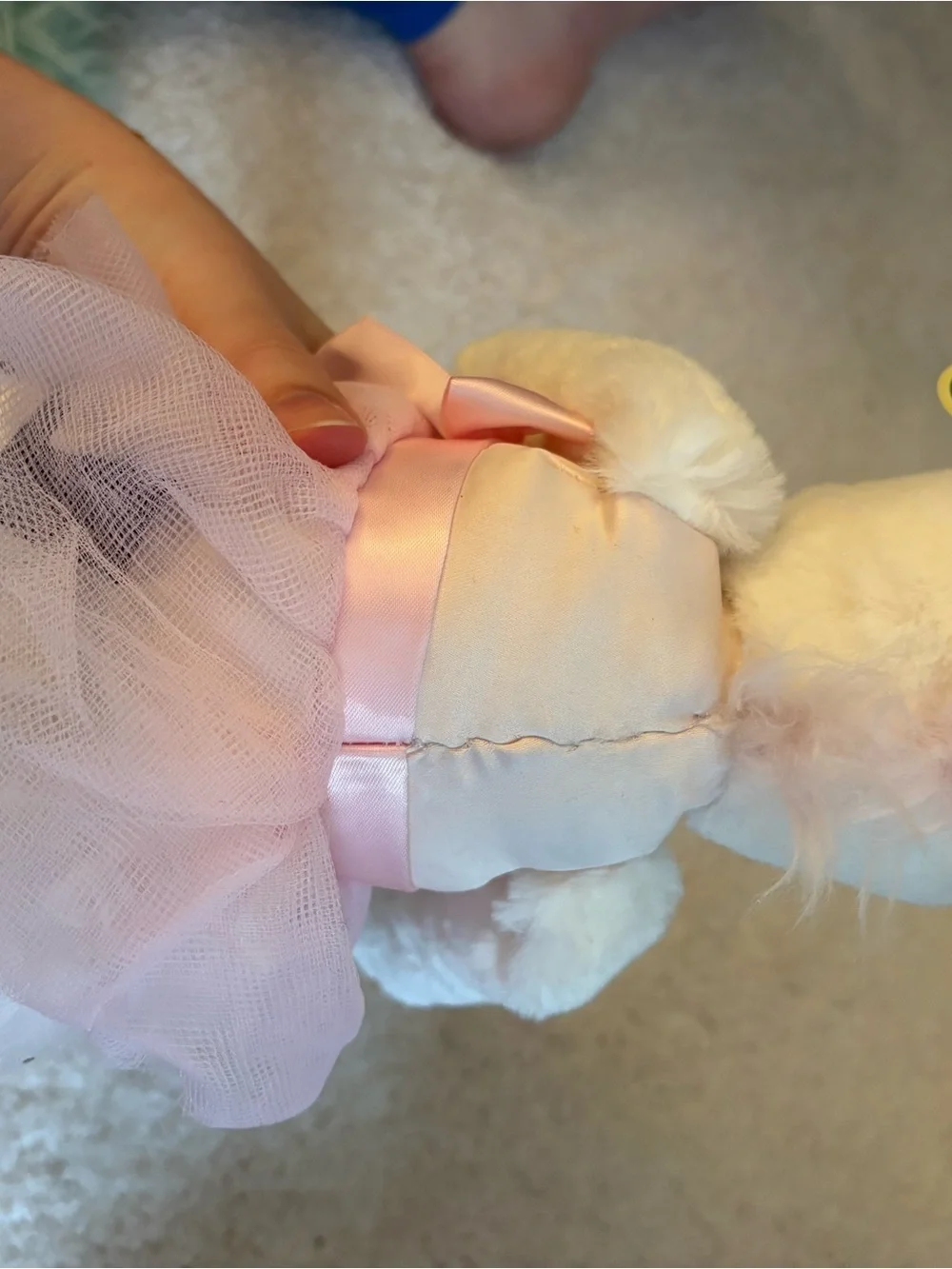 Plush White Unicorn Ballerina Stuffed Animal - Pink Tutu